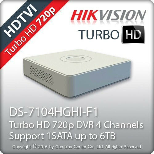 Hikvision DS-7104HGHI-F1 Καταγραφικό HVR 4 Καναλιών με Ανάλυση HD