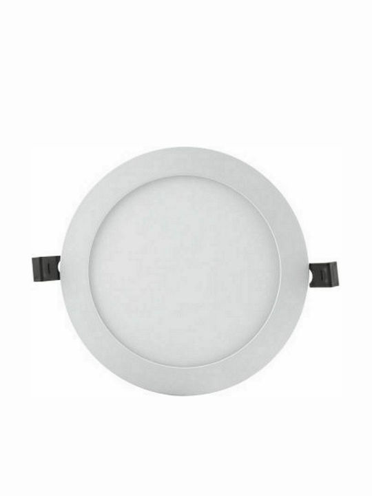 Ledvance Round Recessed LED Panel 22W with Warm White Light 22.5x22.5cm