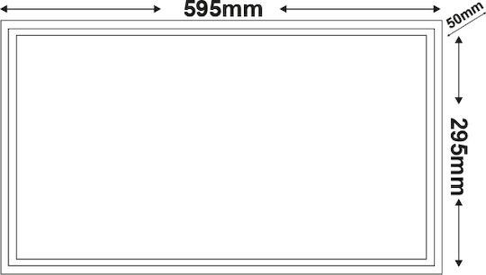 Aca Χωνευτό LED Panel 60x60εκ. Aca Χωνευτό LED Panel 60x60εκ.
