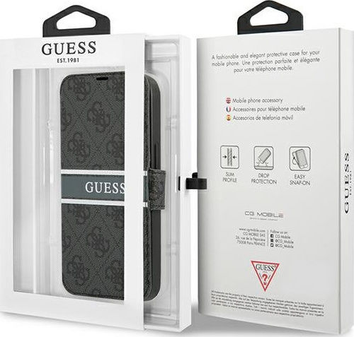 Guess Buchen Sie Synthetisches Leder / Kunststoff Gray (iPhone 13 Mini)