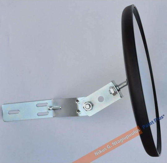 Doorado Traffic Mirror 22cm Made of Plastic in Black Colour