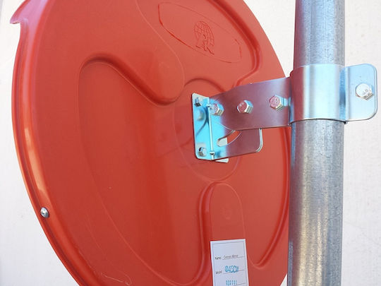 Doorado Traffic Mirror 45cm Made of Plastic in Red Colour
