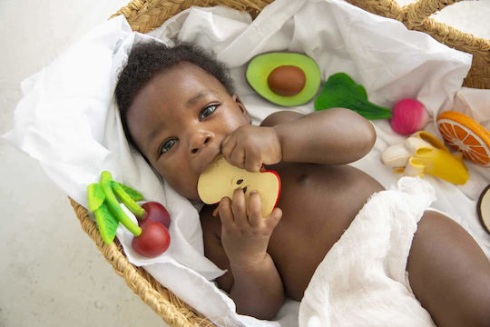Oli&Carol Ramona the Radish Teething Ring Made of Rubber for 3 m+