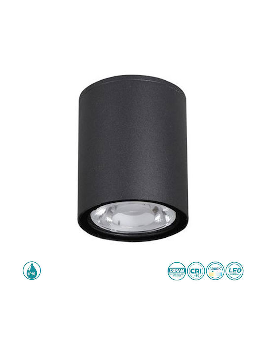 Fan Europe Sole Luce Waterproof Outdoor Ceiling Spot in Black Color 2061160029