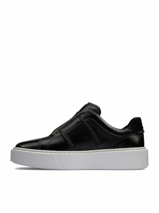 Hero Lite Lace Ανατομικά Γυναικεία Slip-On Δερμάτινα Μαύρα