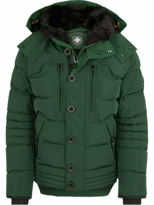 Winter Jacket Puffer Windproof Green