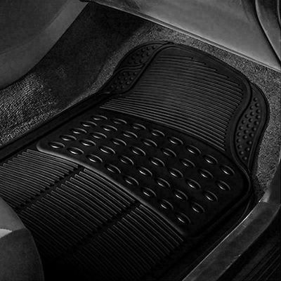 Autoline Set of Front and Rear Mats Universal 4pcs from Rubber Black