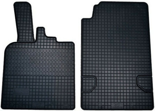 Petex Μπροστινά Πατάκια 2τμχ για Smart ForTwo 2007 Μαύρα