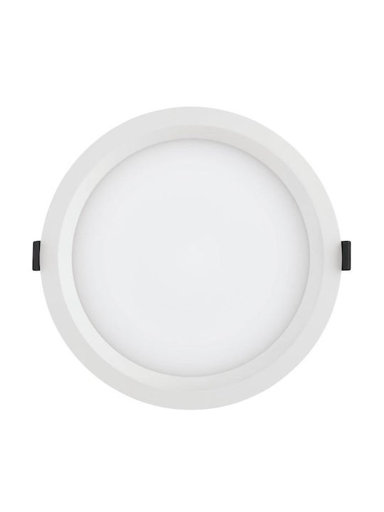 Ledvance Round Recessed LED Panel 35W with Natural White Light 21.5x21.5cm