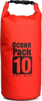 Ocean Pack Dry Shoulder Bag 10lt Red