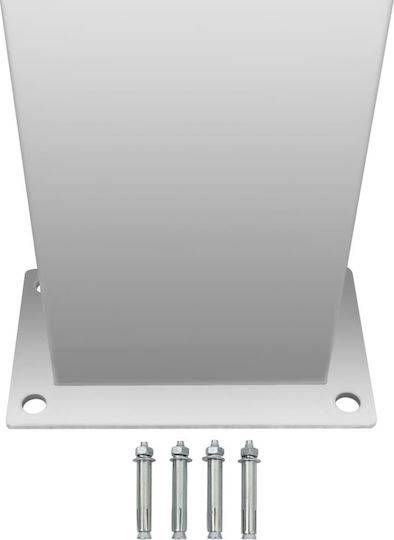 vidaXL Pool Shower 210x10x6.5cm Silver