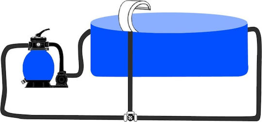vidaXL Pool Waterfall made of Stainless Steel 45x30x60cm Silver
