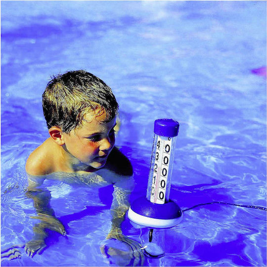 TFA Poolausrüstung & -teile Thermometer aus Kunststoff mit 120cm Länge Weiß