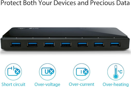 TP-LINK UH720 v3 Hub 7 Θυρών USB 3.0 με σύνδεση USB-A