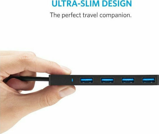 Anker Хъб 4 Порта USB 3.0 с Връзка USB-A