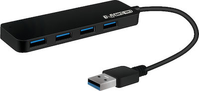 NOD Metal Hub 4.3 USB 3.0 Hub 4 Θυρών με σύνδεση USB-A