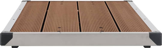 vidaXL Shower Tray Base with Length 110cm Brown