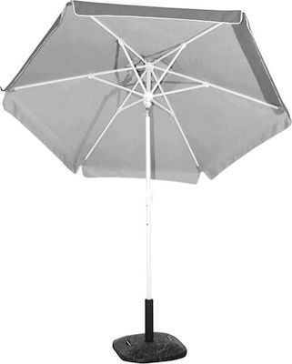 Campus Foldable Beach Umbrella Diameter 2m with UV Protection Grey/Silver