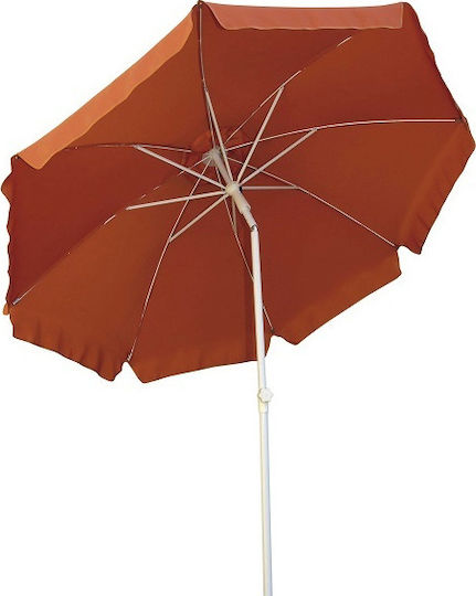 Campus Folding Beach Umbrella Diameter 2m with UV Protection and Air Duct Orange