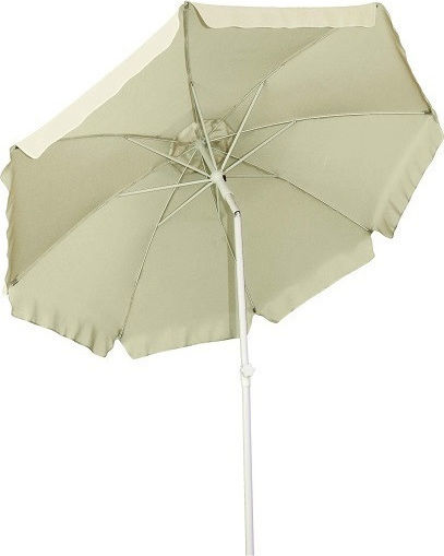 Campus Folding Beach Umbrella Diameter 2m with UV Protection and Air Duct Orange