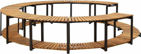 vidaXL Poolzubehör Schwarzer Spa / Whirlpool-Rahmen 53x273x273cm Schwarz