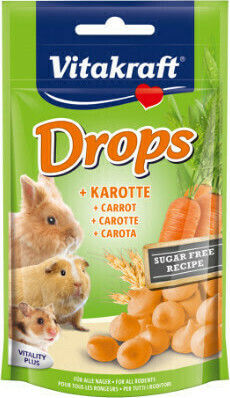 Vitakraft Treat for Guinea Pig Rabbit Squirrel Hamster Drops Yogurt 75gr
