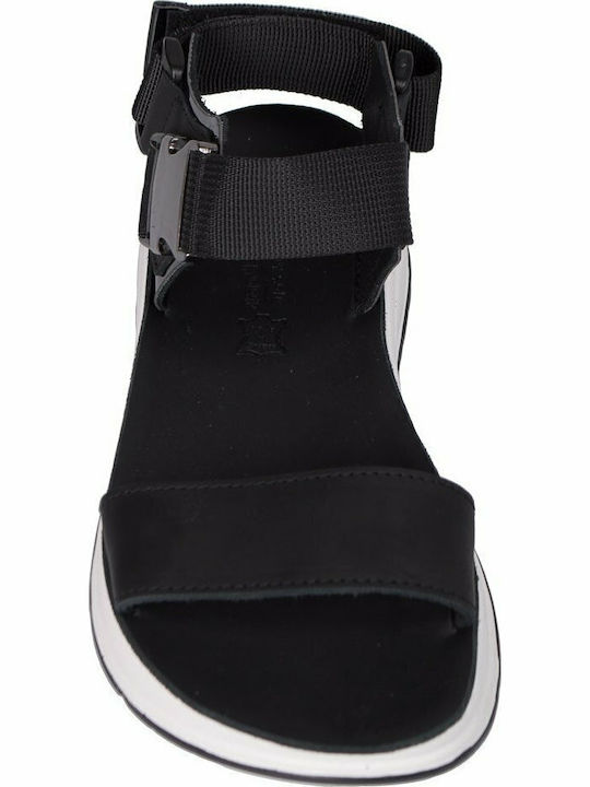 Anatomic Women's Leather Ankle Strap Platforms Black