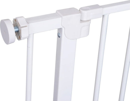 Pawhut Divider Dog Folding Protective Mesh for Pets 76x72-82cm. made of Metal in White Color 76 x x 76cm