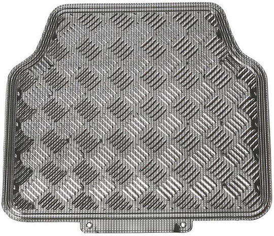 Auto Gs Satz Vorder- und Hintermatten Universal 4Stück aus Aluminium Kohlenstoff Schwarz