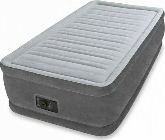 Intex Air Mattress Single with Integrated Electric Pump Comfort Plush Twin 191x99x46cm