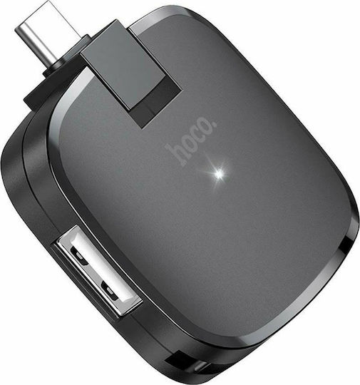 Hoco HB11 Hub 3 Θυρών USB 2.0 με σύνδεση USB-C