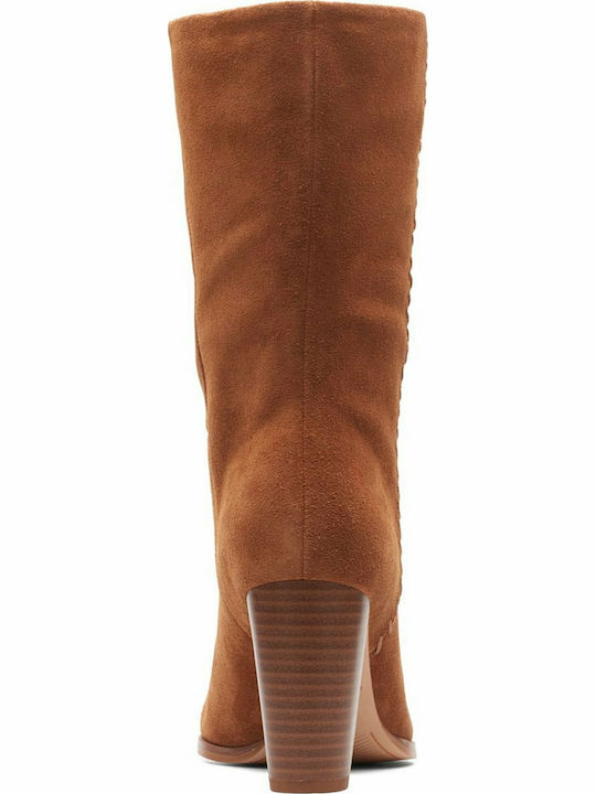 Anatomic Suede High Heel Women's Boots Karamo Tan