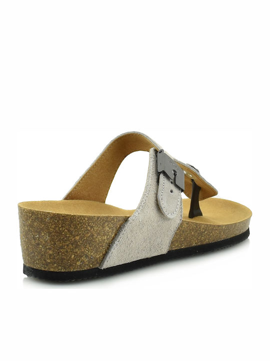 Gandia 2.0 - Bioprint Women's Flat Sandals Anatomic in Gray Color