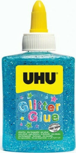 UHU Blue Glitter Glue 90ml