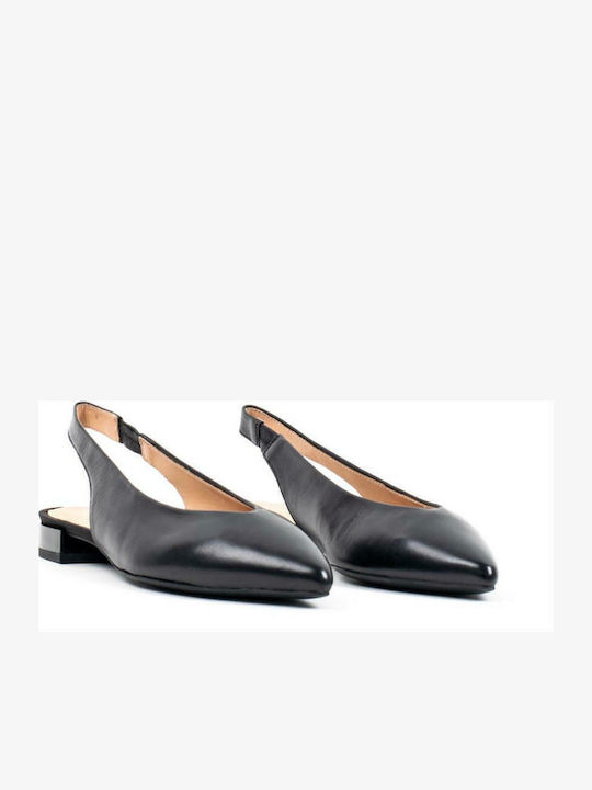 Leather Pointed Toe Black Heels D Charyssa A