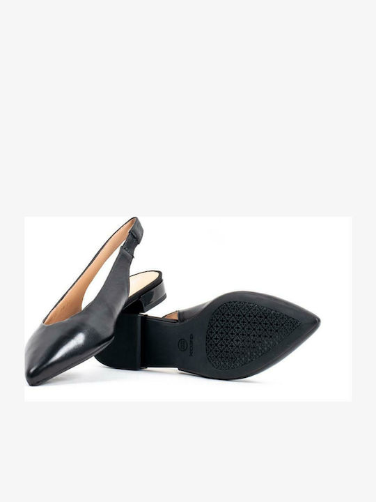Leather Pointed Toe Black Heels D Charyssa A