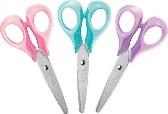Maped Sensoft Children's Scissors for Crafts 13cm with Metallic Blade Purple 1pcs