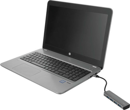 Trust Halyx Hub 4 Θυρών USB 3.0 με σύνδεση USB-A