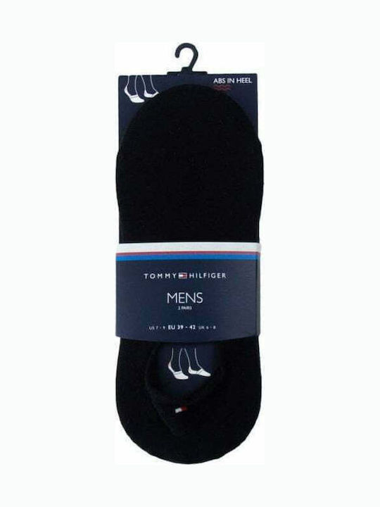 Tommy Hilfiger Men's Solid Color Socks Black 2Pack
