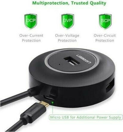 Ugreen CR106 Hub 4 Ports USB 2.0 with USB-A Connection