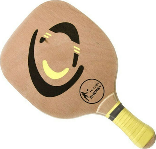 "to agori" Energy Beach Racket Beige 420gr With Straight Blue Handle