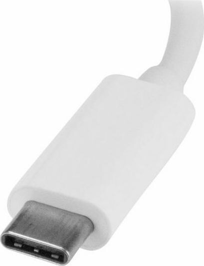 StarTech USB Хъб с 4 Порта USB 3.0 с USB-C Интерфейс и Ethernet в Бял Цвят