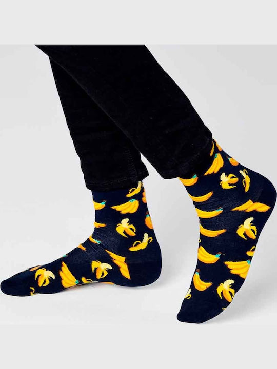 Happy Socks Banana Ανδρικές Κάλτσες με Σχέδια Πολύχρωμες