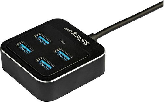 StarTech Hub 4 Porturi USB 3.0 cu Conectare USB-C