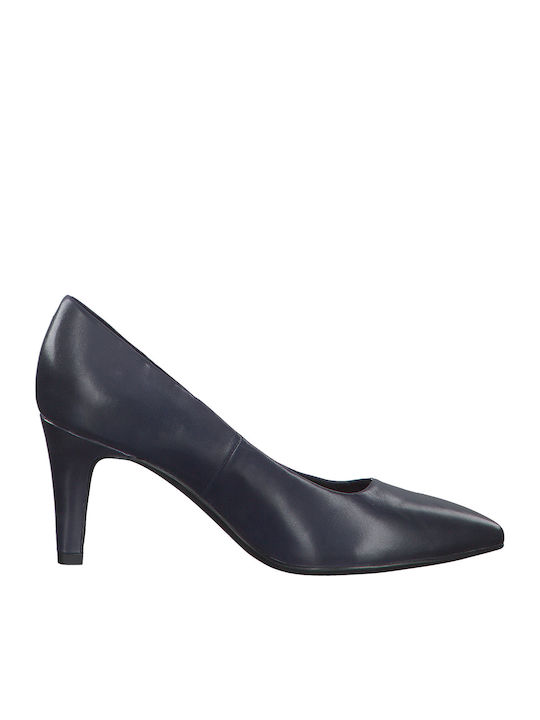 Anatomic Pointed Toe Navy Blue Heels