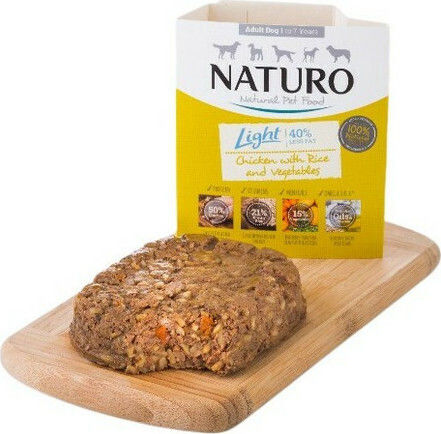 Naturo Light Υγρή Τροφή Σκύλου Διαίτης με Κοτόπουλο, Λαχανικά και Ρύζι σε Φακελάκι 400γρ.