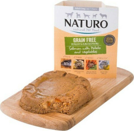Naturo Wet Food Dogs in Pouches with Vegetables, Potatoes and Salmon Grain-Free 400gr