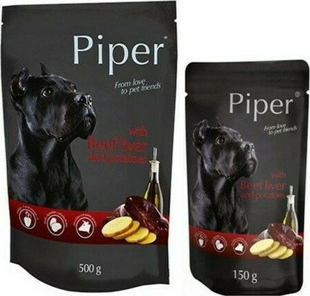Dolina Noteci Piper Υγρή Τροφή Σκύλων σε Φακελάκι με Βοδινό και Πατάτες 150gr