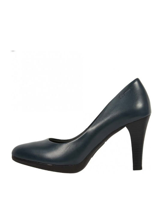 Anatomic Leather Navy Blue High Heels
