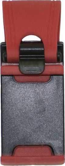 Autoline Car Mobile Mount 5.5" - 5.5" with Adjustable Hooks Red